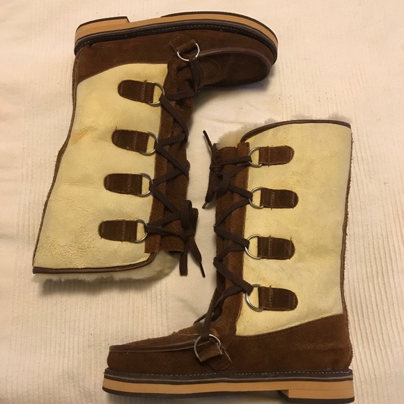 Child’s vintage NWT sheepskin boots New Zealand 4 - Picture 2 of 9